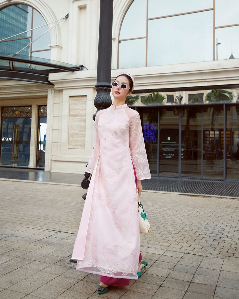  SET ÁO DÀI XUÂN CHU K CLOSET S2017 