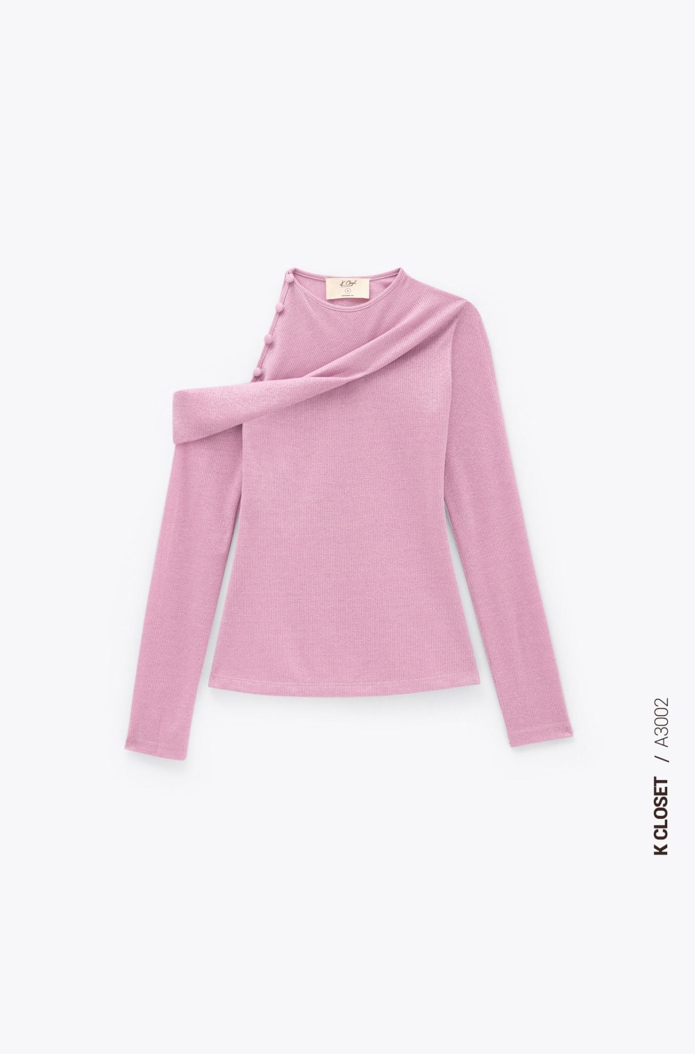  K Closet Elegant One Shoulder Knit Top 