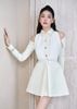  ĐẦM SƠ MI DẬP LY THÂN TRÊN KHOÉT VAI K CLOSET D1018 