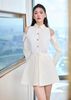  ĐẦM SƠ MI DẬP LY THÂN TRÊN KHOÉT VAI K CLOSET D1018 