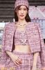  SET ÁO CROPTOP CỔ VUÔNG CHARM BƯỚM + CHÂN VÁY TWEED DÁNG BÍ K CLOSET A2021V2021 