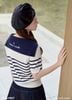  ÁO LEN THỦY THỦ SỌC NGANG NÚT TIM K CLOSET A4011 