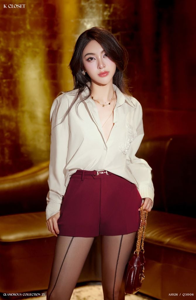  TRENDING SHORT WITH BUCKLE - QUẦN SHORT ĐAI LƯNG KHÓA K CLOSET Q3006 