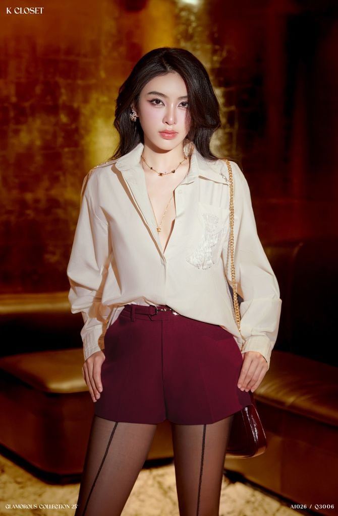  TRENDING SHORT WITH BUCKLE - QUẦN SHORT ĐAI LƯNG KHÓA K CLOSET Q3006 