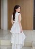  ĐẦM REN 3 TẦNG PHỐI NGỰC XẾP LY K CLOSET D1027 