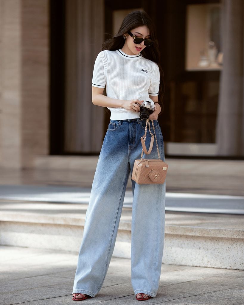  ÁO DỆT KIM CỔ TRÒN FAVORITE THINGS K CLOSET A1011 