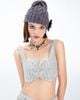  ÁO CROPTOP TWEED CÁNH BƯỚM K CLOSET A2018 