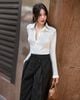  ÁO REN TAY DÀI CỔ POLO K CLOSET A3008 