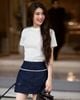  ÁO THUN TAY NGẮN NƠ REN K CLOSET A4005 