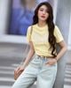  ÁO THUN TAY NGẮN NƠ REN K CLOSET A4005 