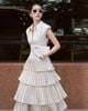  ĐẦM DÀI XẾP LY 4 TẦNG K CLOSET D1022 