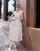  ĐẦM DÀI XẾP LY 4 TẦNG K CLOSET D1022 