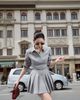  ĐẦM SƠ MI TAY DÀI CHÂN XẾP LY K CLOSET D2016 