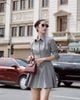  ĐẦM SƠ MI TAY DÀI CHÂN XẾP LY K CLOSET D2016 