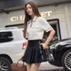  CHÂN VÁY XẾP LY THÊU CHỮ K CLOSET V1007 