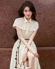  ĐẦM SƠ MI THÊU HOA TÚI HỘP KÈM 1 BELT K CLOSET D1012 