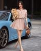  ĐẦM MINI DÁNG XÒE RÚT EO K CLOSET D2010 