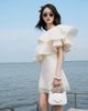  PEARLY LACE SHEER DRESS - ĐẦM REN LỆCH VAI K CLOSET D4007 
