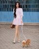  ANGEL PLEATED ICONIC DRESS K CLOSET D4009 