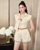  JUMPSUIT CỔ NƠ LAI THÊU K CLOSET J1001 