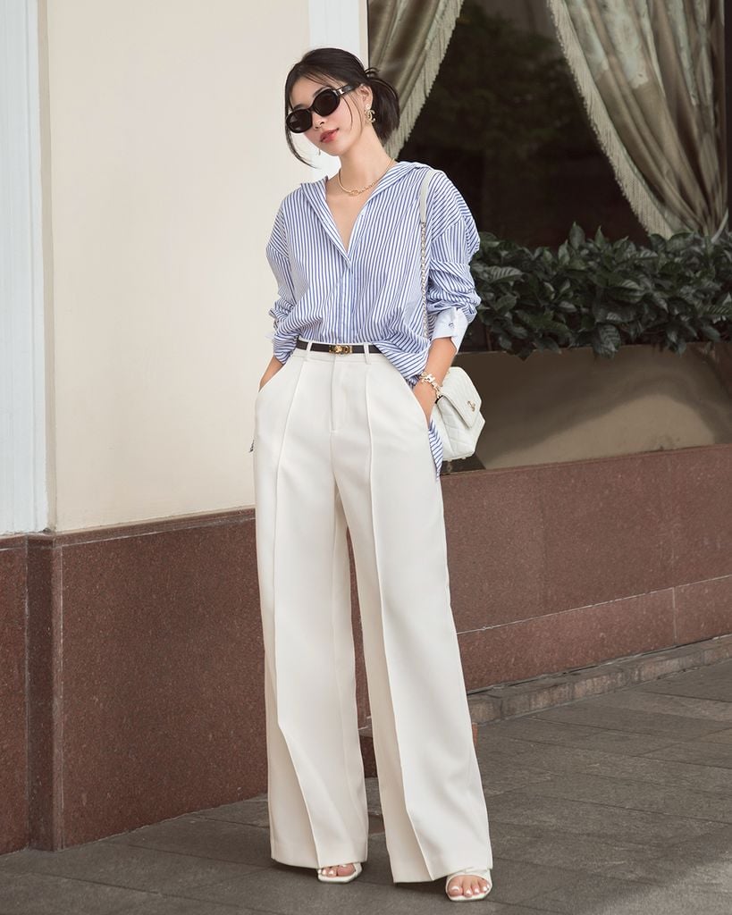  QUẦN TÂY ỐNG RỘNG LƯNG CAO - THÍCH HỢP CÔNG SỞ K CLOSET KC1052 