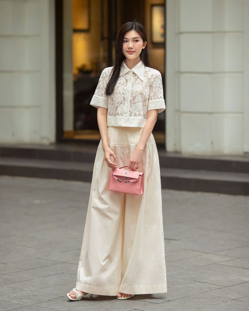  QUẦN ỐNG RỘNG LƯNG CAO NẸP GỌNG - ĐI LÀM K CLOSET KC1235 