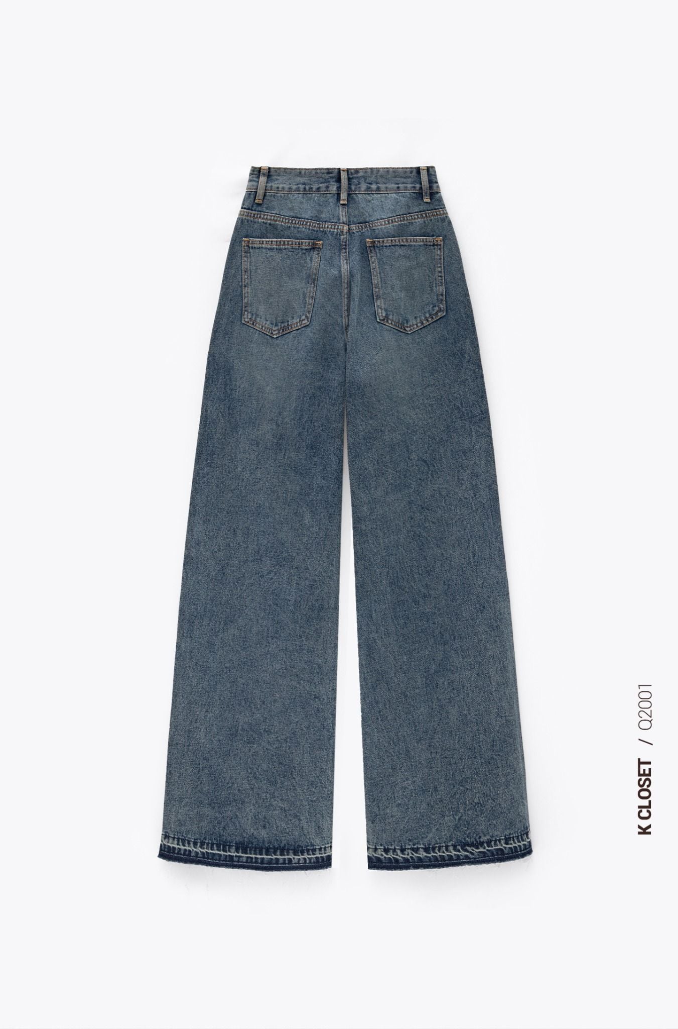  QUẦN JEAN ỐNG RỘNG ĐÍNH ĐÁ PHONG CÁCH K CLOSET Q2001 