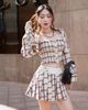  SET 3 MÓN ÁO ỐNG SMOCKING + ÁO SƠ MI CROPTOP + CHÂN VÁY XẾP LY K CLOSET S1030 