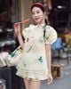  SET ÁO TAY LỒNG ĐÈN - QUẦN SHORT ORGANZA THÊU CÁ CHÉP K CLOSET S2020 