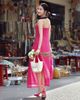  ĐẦM MIDI HAI DÂY EO ĐÍNH NƠ K CLOSET D1028 