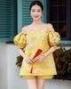 SET ÁO TRỄ VAI TAY PHỒNG ĐÍNH NƠ - QUẦN SHORT K CLOSET S2028 