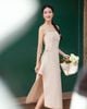  ĐẦM MIDI HAI DÂY EO ĐÍNH NƠ K CLOSET D1028 