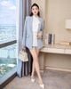  ÁO BLAZER TÚI NẮP ĐÍNH 1 BÊN NƠ K CLOSET A2016 