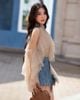  ÁO LƯỚI KHOÉT VAI TAY NHIỀU LỚP K CLOSET A3010 