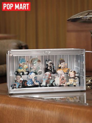  Hộp Luminous Container mạ Bạc trưng bày Mô hình POP MART - 35 x 19 x 17cm 