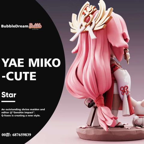  Yae Miko cute - Genshin Impact - Bubble Dream Studio 