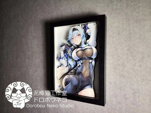  Tranh 3D Eula Genshin Impact - Dorobu Neko Studio 