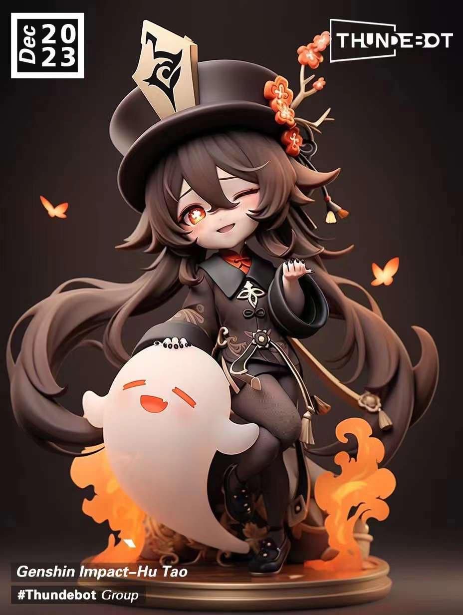 Hutao chibi - Genshin Impact - Thundebot Studio 