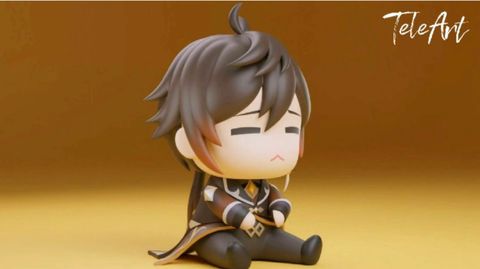  Zhongli chibi - Genshin Impact - TeleArt 