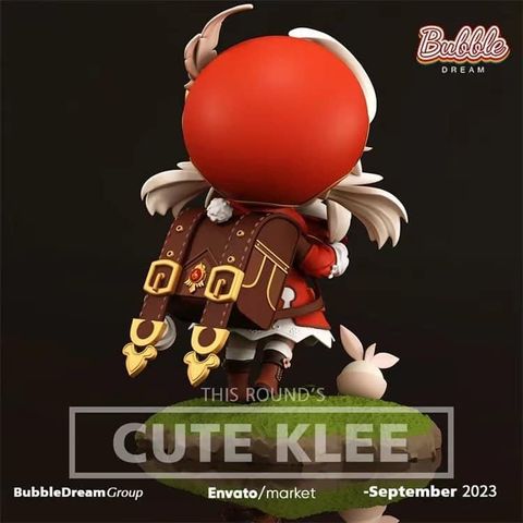  Klee cute - Genshin Impact - Bubble Dream Studio 