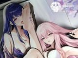  Tranh 3D Raiden Shogun & Yae Miko Genshin Impact - Dorobu Neko Studio 