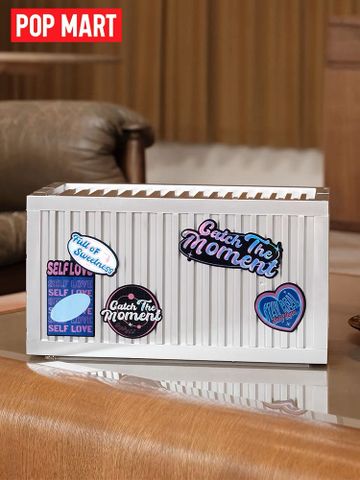 Hộp Luminous Container mạ Bạc trưng bày Mô hình POP MART - 35 x 19 x 17cm 