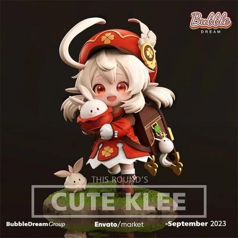  Klee cute - Genshin Impact - Bubble Dream Studio 