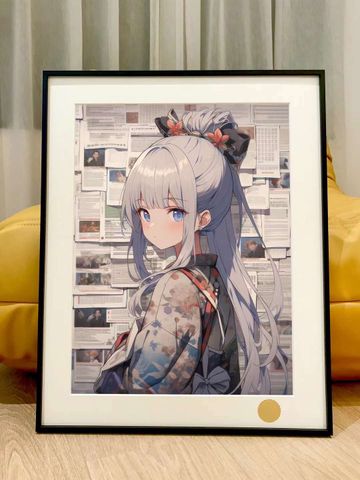  Tranh trang trí Kamisato Ayaka 1 Genshin Impact 