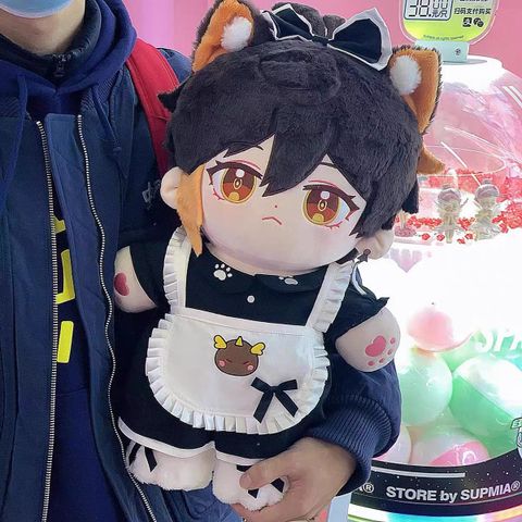  Búp bê bông Zhongli maid ver - Genshin Impact - 