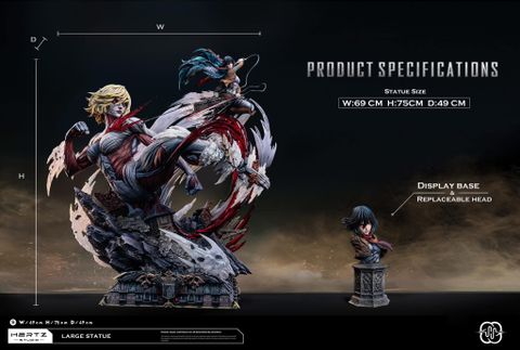  Mikasa Ackerman VS Famale Titan - Attack on Titan - Hertz Studio 