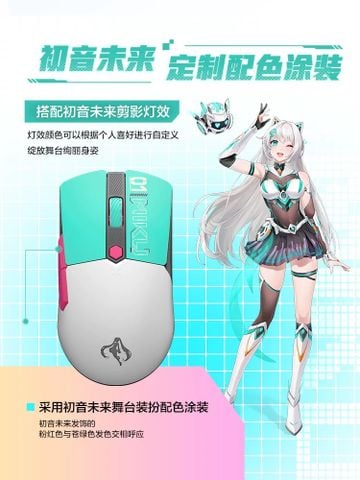  Chuột không dây ASUS TUF Gaming TX mini phiên bản Hatsune Miku 