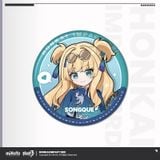  Huy hiệu tròn Q chủ đề Little Tea Party 2.0 - Honkai Impact 3 