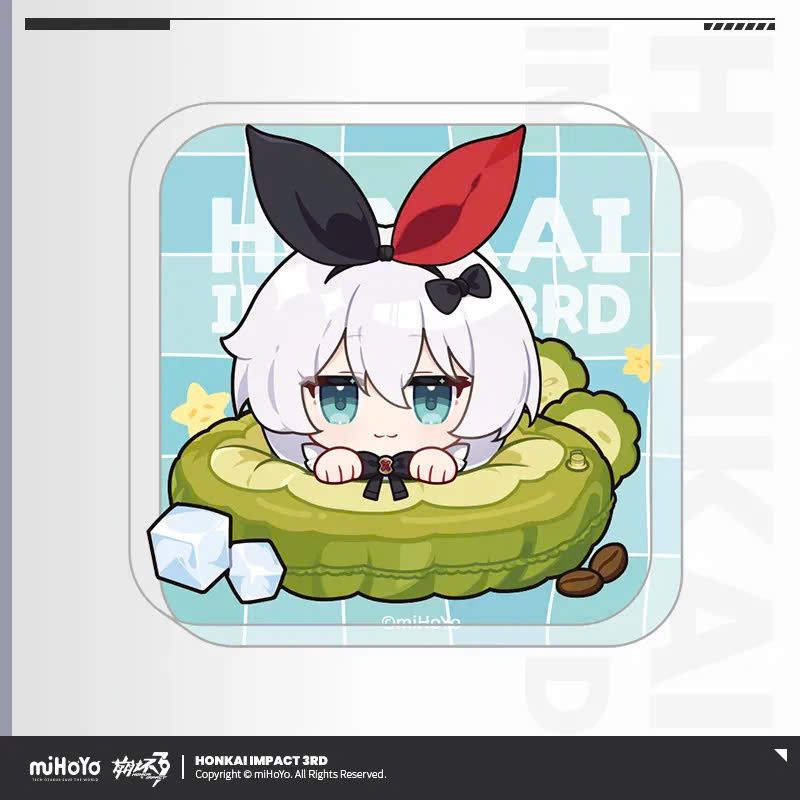  Nam châm tủ lạnh Q chủ đề Đồ Ăn Ngon Trên Tàu - Honkai Impact 3 x KFC 
