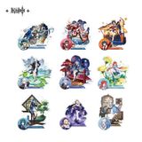  Standee và Huy hiệu nhân vật chủ dòng thời trang Teyvat - Genshin Impact 
